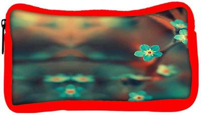 

Snoogg Eco Friendly Canvas Blue Serene Cute Flowers Student Pen Pencil Case Coin Purse Pouch Cosmetic Makeup Bag (RED) Pouch(Multicolor)