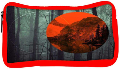 

Snoogg Eco Friendly Canvas Nature 2664 Student Pen Pencil Case Coin Purse Pouch Cosmetic Makeup Bag (RED) Pouch(Multicolor)