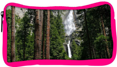 

Snoogg Eco Friendly Canvas Waterfall In Forest Designer Student Pen Pencil Case Coin Purse Pouch Cosmetic Makeup Bag (PINK) Pouch(Multicolor)