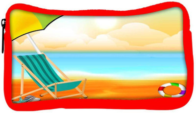 

Snoogg Eco Friendly Canvas Abstract Summer Background Student Pen Pencil Case Coin Purse Pouch Cosmetic Makeup Bag (RED) Pouch(Multicolor)