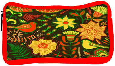 

Snoogg Eco Friendly Canvas Seamless Texture With Flowers Student Pen Pencil Case Coin Purse Pouch Cosmetic Makeup Bag (RED) Pouch(Multicolor)