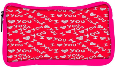 

Snoogg Eco Friendly Canvas I Love You Red Pattern Designer Student Pen Pencil Case Coin Purse Pouch Cosmetic Makeup Bag (PINK) Pouch(Multicolor)