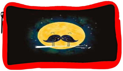 

Snoogg Eco Friendly Canvas Birdy Love Student Pen Pencil Case Coin Purse Pouch Cosmetic Makeup Bag (RED) Pouch(Multicolor)