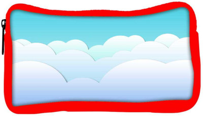 

Snoogg Eco Friendly Canvas Multiple Clouds Designer Student Pen Pencil Case Coin Purse Pouch Cosmetic Makeup Bag (RED) Pouch(Multicolor)
