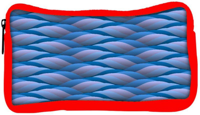 

Snoogg Eco Friendly Canvas Background Of Curled Blue Wave Student Pen Pencil Case Coin Purse Pouch Cosmetic Makeup Bag (RED) Pouch(Multicolor)