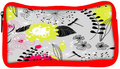 

Snoogg Eco Friendly Canvas Retro Floral Seamless Background Student Pen Pencil Case Coin Purse Pouch Cosmetic Makeup Bag (RED) Pouch(Multicolor)