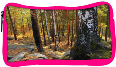 

Snoogg Eco Friendly Canvas Black Stones In Forest Designer Student Pen Pencil Case Coin Purse Pouch Cosmetic Makeup Bag (PINK) Pouch(Multicolor)