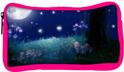 

Snoogg Eco Friendly Canvas Nite Flies Designer Student Pen Pencil Case Coin Purse Pouch Cosmetic Makeup Bag (PINK) Pouch(Multicolor)