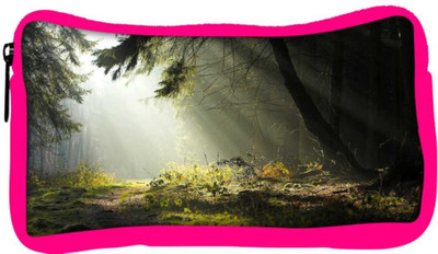 

Snoogg Eco Friendly Canvas Hidden Way In Forest Designer Student Pen Pencil Case Coin Purse Pouch Cosmetic Makeup Bag (PINK) Pouch(Multicolor)