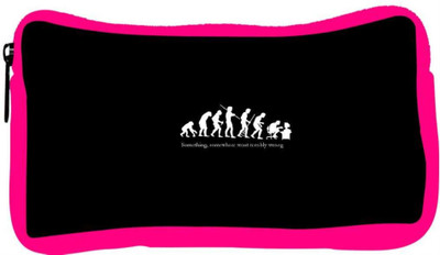 

Snoogg Eco Friendly Canvas Evolution Designer Student Pen Pencil Case Coin Purse Pouch Cosmetic Makeup Bag (PINK) Pouch(Multicolor)