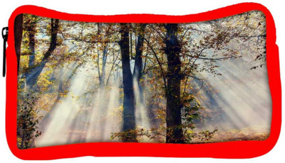 

Snoogg Eco Friendly Canvas White Smoked Forest Designer Student Pen Pencil Case Coin Purse Pouch Cosmetic Makeup Bag (RED) Pouch(Multicolor)