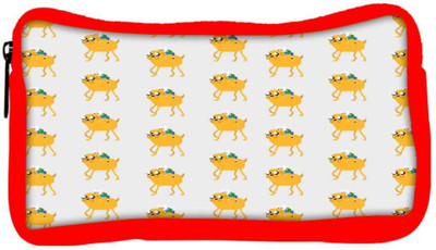 

Snoogg Eco Friendly Canvas Pixel Adventure Student Pen Pencil Case Coin Purse Pouch Cosmetic Makeup Bag (RED) Pouch(Multicolor)