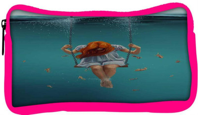 

Snoogg Eco Friendly Canvas Swing Inside Water Designer Student Pen Pencil Case Coin Purse Pouch Cosmetic Makeup Bag (PINK) Pouch(Multicolor)