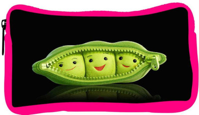

Snoogg Eco Friendly Canvas Grren Peas Designer Student Pen Pencil Case Coin Purse Pouch Cosmetic Makeup Bag (PINK) Pouch(Multicolor)