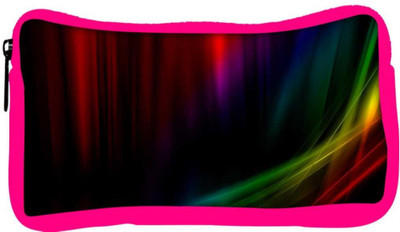 

Snoogg Eco Friendly Canvas Abstract Design Designer Student Pen Pencil Case Coin Purse Pouch Cosmetic Makeup Bag (PINK) Pouch(Multicolor)