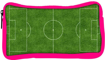 

Snoogg Eco Friendly Canvas Football Field Student Pen Pencil Case Coin Purse Pouch Cosmetic Makeup Bag (PINK) Pouch(Multicolor)
