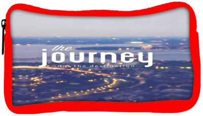 

Snoogg Eco Friendly Canvas The Journey Matters Student Pen Pencil Case Coin Purse Pouch Cosmetic Makeup Bag (RED) Pouch(Multicolor)