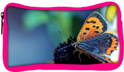 

Snoogg Eco Friendly Canvas Butterfly In Black Flower Designer Student Pen Pencil Case Coin Purse Pouch Cosmetic Makeup Bag (PINK) Pouch(Multicolor)