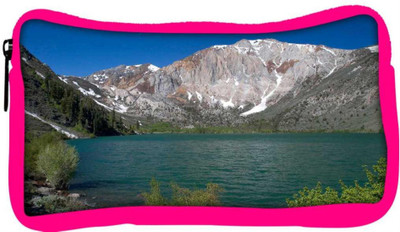 

Snoogg Eco Friendly Canvas Abstract White Mountain Designer Student Pen Pencil Case Coin Purse Pouch Cosmetic Makeup Bag (PINK) Pouch(Multicolor)