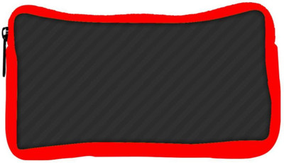 

Snoogg Eco Friendly Canvas Black Diagonal Stripes Designer Student Pen Pencil Case Coin Purse Pouch Cosmetic Makeup Bag (RED) Pouch(Multicolor)