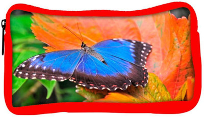 

Snoogg Eco Friendly Canvas Blue Butterfly In Orange Leaf Designer Student Pen Pencil Case Coin Purse Pouch Cosmetic Makeup Bag (RED) Pouch(Multicolor)