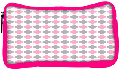 

Snoogg Eco Friendly Canvas Abstract Design White Pattern Designer Student Pen Pencil Case Coin Purse Pouch Cosmetic Makeup Bag (PINK) Pouch(Multicolor)