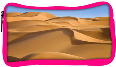 

Snoogg Eco Friendly Canvas Sunny Desert Designer Student Pen Pencil Case Coin Purse Pouch Cosmetic Makeup Bag (PINK) Pouch(Multicolor)