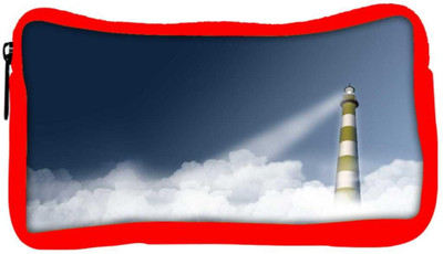 

Snoogg Eco Friendly Canvas Light House Designer Student Pen Pencil Case Coin Purse Pouch Cosmetic Makeup Bag (RED) Pouch(Multicolor)