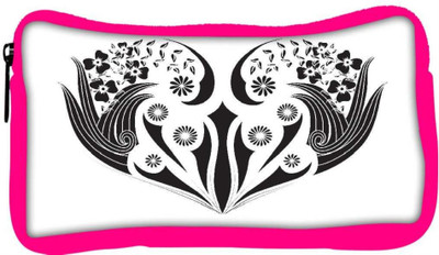 

Snoogg Eco Friendly Canvas Floral Frame Student Pen Pencil Case Coin Purse Pouch Cosmetic Makeup Bag (PINK) Pouch(Multicolor)