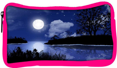 

Snoogg Eco Friendly Canvas Moon Night Designer Student Pen Pencil Case Coin Purse Pouch Cosmetic Makeup Bag (PINK) Pouch(Multicolor)