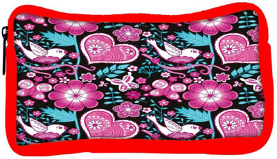

Snoogg Eco Friendly Canvas Seamless Texture With Flowers Student Pen Pencil Case Coin Purse Pouch Cosmetic Makeup Bag (RED) Pouch(Multicolor)