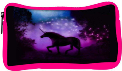 

Snoogg Eco Friendly Canvas Enchanted Unicorn Student Pen Pencil Case Coin Purse Pouch Cosmetic Makeup Bag (PINK) Pouch(Multicolor)