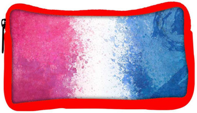 

Snoogg Eco Friendly Canvas Color Splashes Abstract Designer Student Pen Pencil Case Coin Purse Pouch Cosmetic Makeup Bag (RED) Pouch(Multicolor)