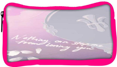 

Snoogg Eco Friendly Canvas No Stopping Love Student Pen Pencil Case Coin Purse Pouch Cosmetic Makeup Bag (PINK) Pouch(Multicolor)