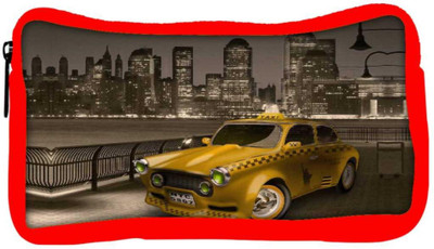

Snoogg Eco Friendly Canvas New York City Cab 2671 Student Pen Pencil Case Coin Purse Pouch Cosmetic Makeup Bag (RED) Pouch(Multicolor)