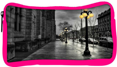 

Snoogg Eco Friendly Canvas Night At Street Designer Student Pen Pencil Case Coin Purse Pouch Cosmetic Makeup Bag (PINK) Pouch(Multicolor)