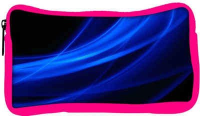 

Snoogg Eco Friendly Canvas Blue Waves In Black Designer Student Pen Pencil Case Coin Purse Pouch Cosmetic Makeup Bag (PINK) Pouch(Multicolor)