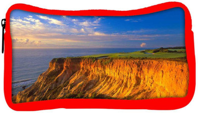 

Snoogg Eco Friendly Canvas Sky View From The Mountain Designer Student Pen Pencil Case Coin Purse Pouch Cosmetic Makeup Bag (RED) Pouch(Multicolor)