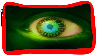 

Snoogg Eco Friendly Canvas Clock In A Green Eye 2605 Student Pen Pencil Case Coin Purse Pouch Cosmetic Makeup Bag (RED) Pouch(Multicolor)