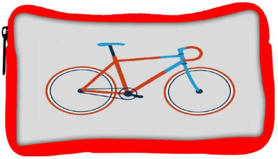 

Snoogg Eco Friendly Canvas Minimal Cycle Ride Student Pen Pencil Case Coin Purse Pouch Cosmetic Makeup Bag (RED) Pouch(Multicolor)