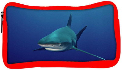 

Snoogg Eco Friendly Canvas Shark Designer Student Pen Pencil Case Coin Purse Pouch Cosmetic Makeup Bag (RED) Pouch(Multicolor)