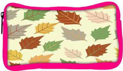 

Snoogg Eco Friendly Canvas Dark Leaves Designer Student Pen Pencil Case Coin Purse Pouch Cosmetic Makeup Bag (PINK) Pouch(Multicolor)