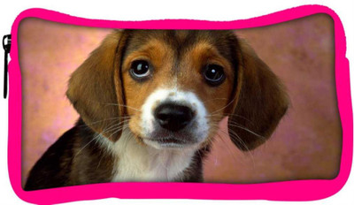 

Snoogg Eco Friendly Canvas Cute Puppy Designer Student Pen Pencil Case Coin Purse Pouch Cosmetic Makeup Bag (PINK) Pouch(Multicolor)