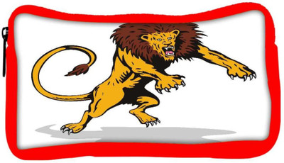 

Snoogg Eco Friendly Canvas Lion Big Cat Attacking Retro Student Pen Pencil Case Coin Purse Pouch Cosmetic Makeup Bag (RED) Pouch(Multicolor)