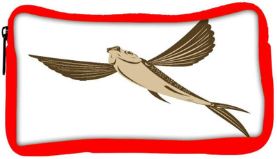 

Snoogg Eco Friendly Canvas Flying Fish Retro Style Student Pen Pencil Case Coin Purse Pouch Cosmetic Makeup Bag (RED) Pouch(Multicolor)