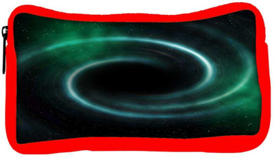

Snoogg Eco Friendly Canvas Black Hole Universe Background Student Pen Pencil Case Coin Purse Pouch Cosmetic Makeup Bag (RED) Pouch(Multicolor)