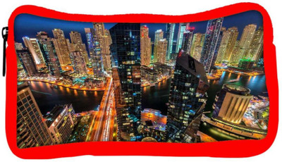 

Snoogg Eco Friendly Canvas City At Night Designer Student Pen Pencil Case Coin Purse Pouch Cosmetic Makeup Bag (RED) Pouch(Multicolor)