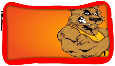

Snoogg Eco Friendly Canvas Angry Werewolf Cartoon Character Student Pen Pencil Case Coin Purse Pouch Cosmetic Makeup Bag (RED) Pouch(Multicolor)