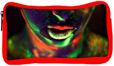 

Snoogg Eco Friendly Canvas Neon Lips 2492 Student Pen Pencil Case Coin Purse Pouch Cosmetic Makeup Bag (RED) Pouch(Multicolor)