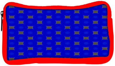 

Snoogg Eco Friendly Canvas Brown Blocks Blue Pattern Designer Student Pen Pencil Case Coin Purse Pouch Cosmetic Makeup Bag (RED) Pouch(Multicolor)